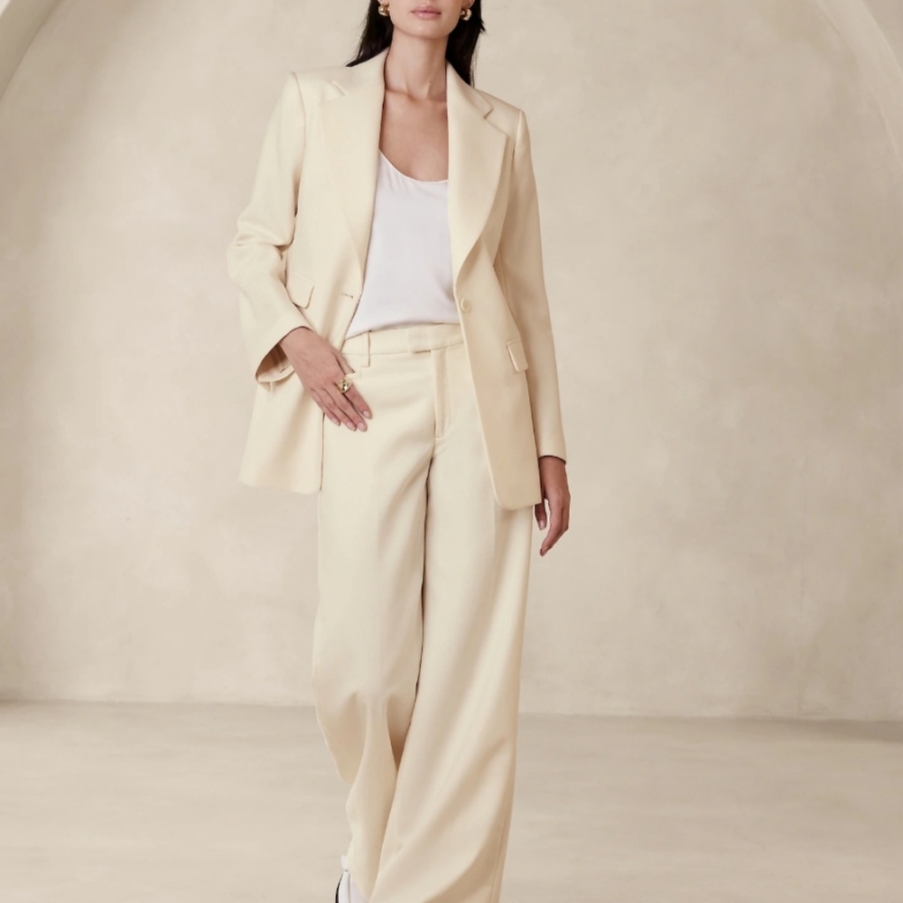 Banana Republic Lido Wide Leg Wool Pants